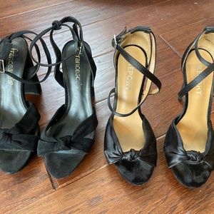2 pairs of Black Heels, Never Worn